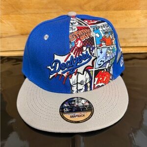 LA Dodgers New Era 9FIFTY Comic Snapback – Royal Blue – Rare